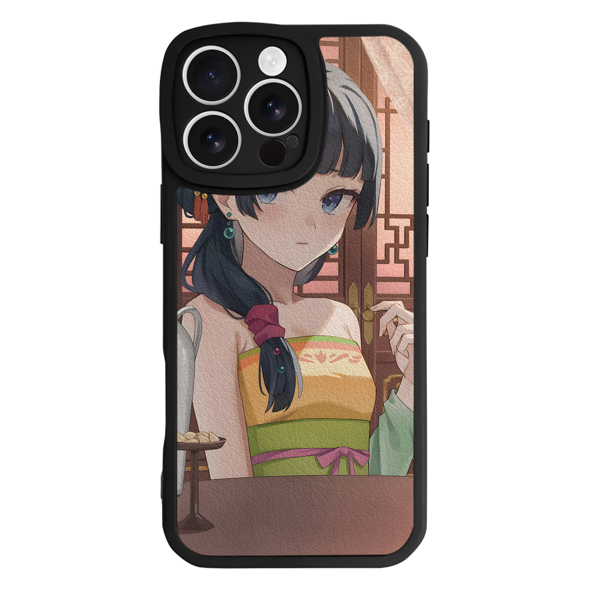 （画像用） 薬屋のひとりごと The Apothecary Diaries 【iPhone 16シリーズ対応】シリコンスマホケース（レザー調） 材質：シリコン